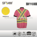 2015 camisas novas do teste padrão dos homens com fita reflexiva da visibilidade elevada e uma venda quente do bolso da caixa no Canadá, CSA Z96-09